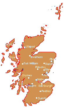 Kaartje Schotland